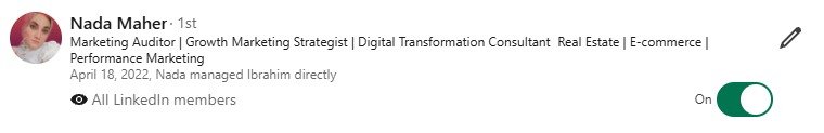 Original LinkedIn screenshot from Nada Maher
